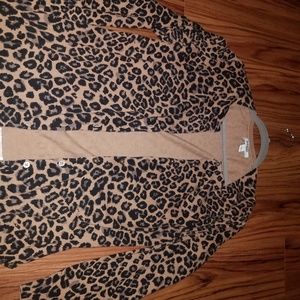Old Navy Cardigan - Cheetah Print gently used